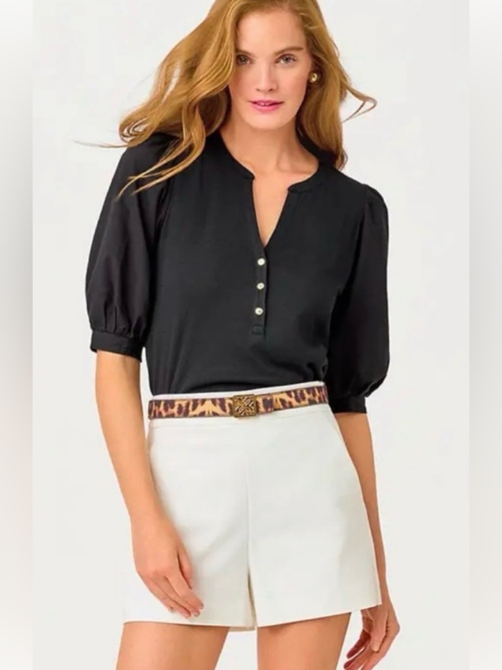 Lilly Pulitzer Ronson Top Black XS NWT